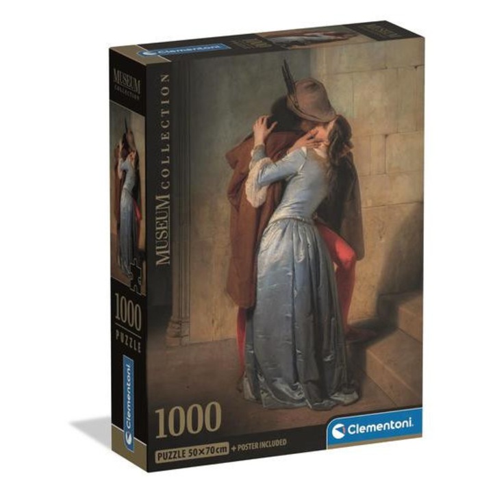 Clementoni Компактен пъзел от 1000 части - Висококачествена колекция - Музей Целувката-Хаез (37064)