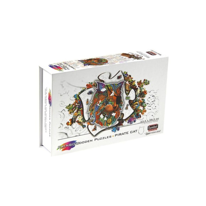 Eureka 116 db-os Rainbow Fa puzzle - Kalóz cica (EUR34637)