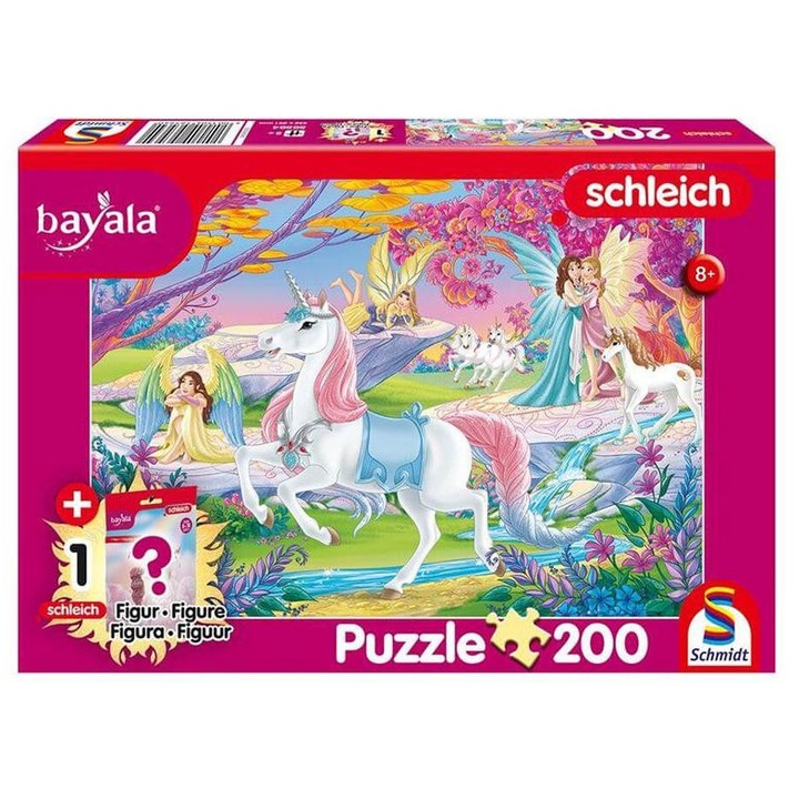 Figurina puzzle Schmidt cu 200 de piese - Bayala - Unicorn frumos (56564)