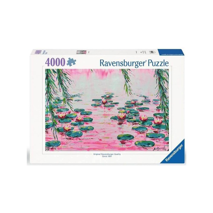 Ravensburger 4000 db-os puzzle - Rózsaszín vizililiomok (12001420)