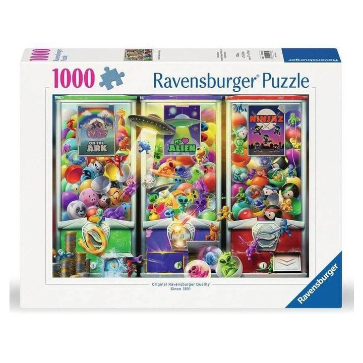 Пъзел Ravensburger от 1000 части - Животни, извънземни, нинджи (12001482)
