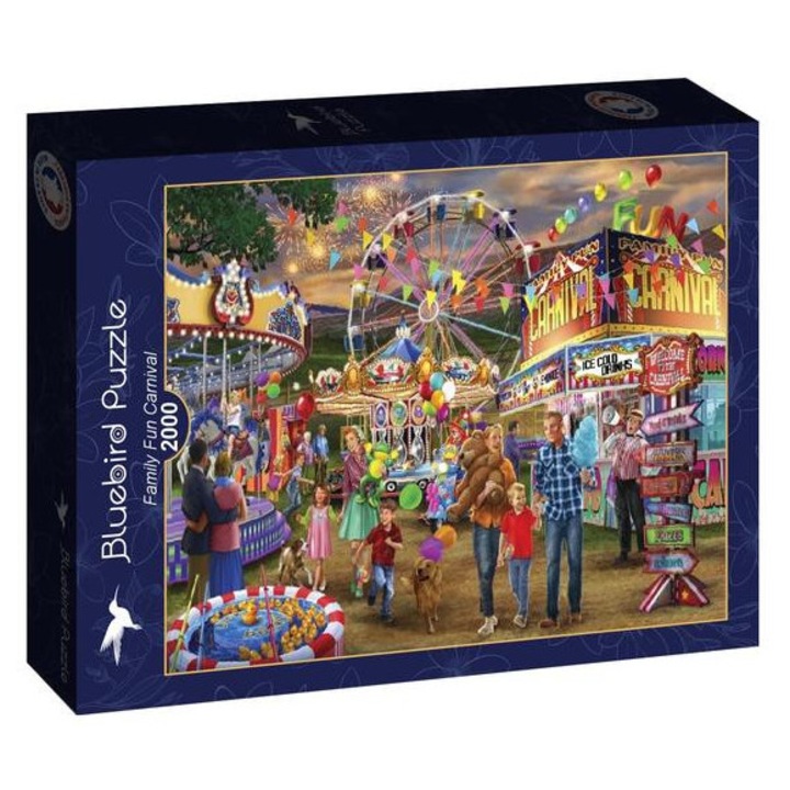 Пъзел Bluebird от 2000 части - Семеен забавен карнавал (90592)