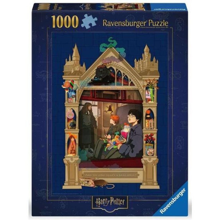 Пъзел Ravensburger 1000 части - Хари Потър - Пътешествие до Хогуортс (12000500)