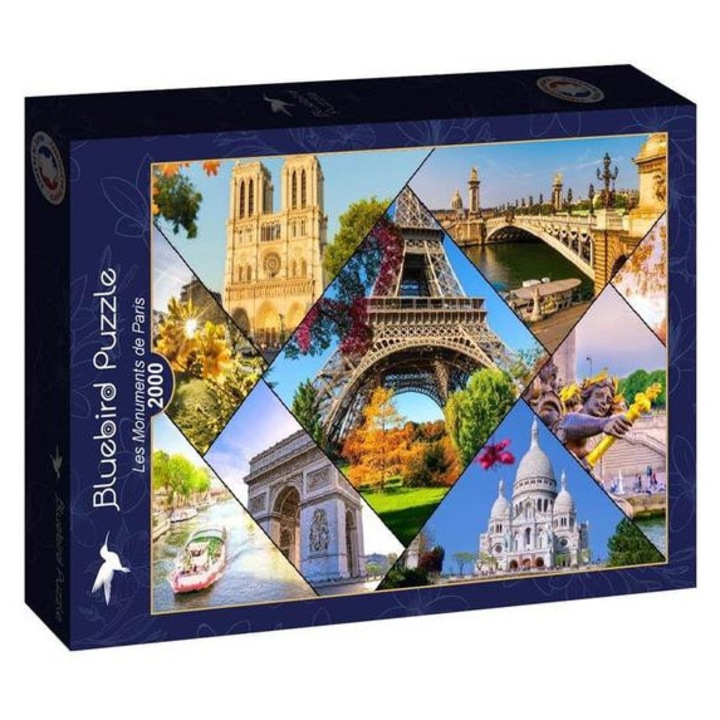 Bluebird 2000 db-os puzzle - Les Monuments de Paris (90760)