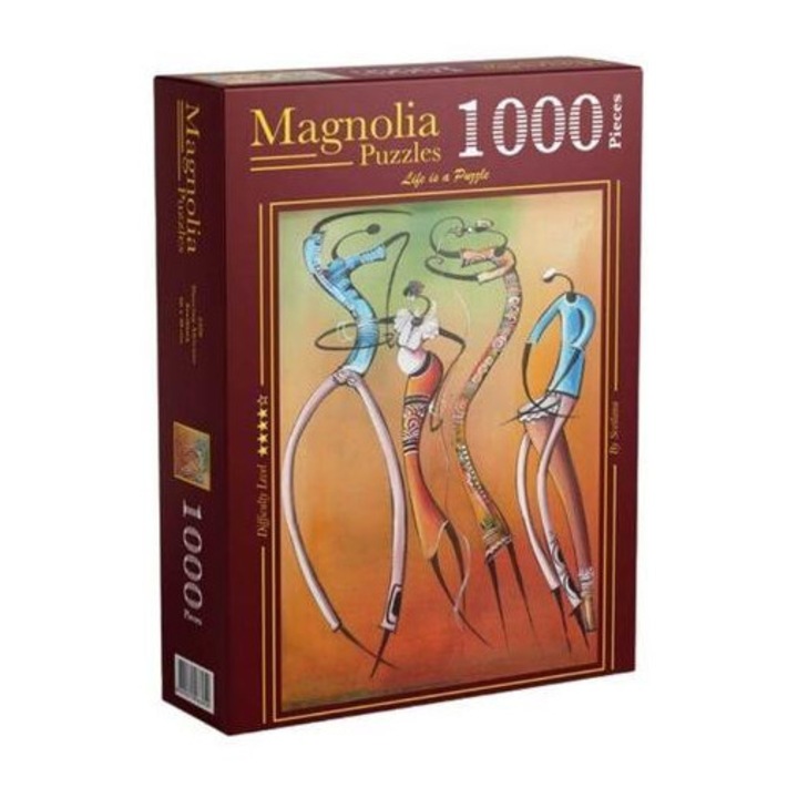 Puzzle Magnolia 1000 piese - Africani dansatori (2320)