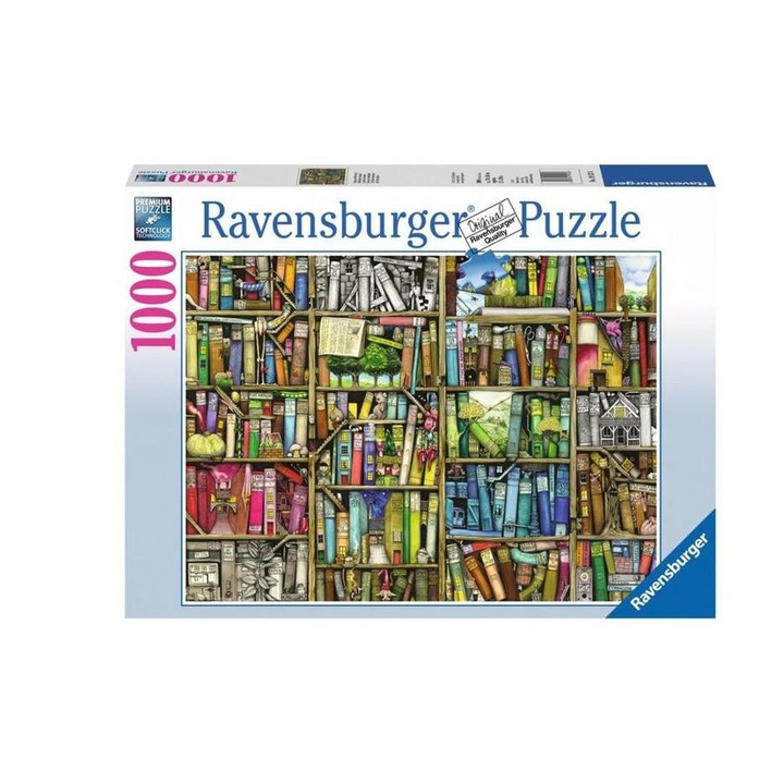 Ravensburger 1000 db-os puzzle - Bizarr könyvesbolt (12000299)