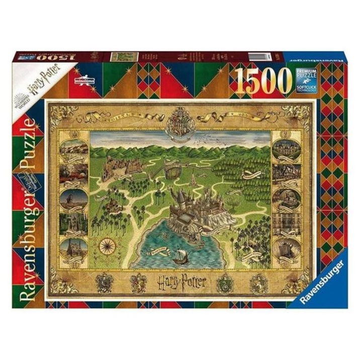 Пъзел Ravensburger 1500 части - карта на Хогуортс (12000720)