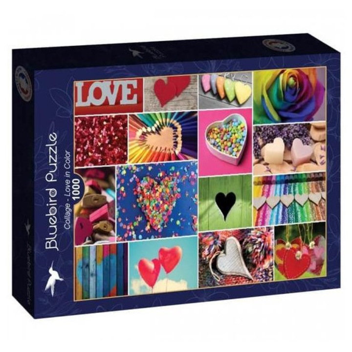 Bluebird 1000 db-os puzzle - Collage - Love in Color (90547)