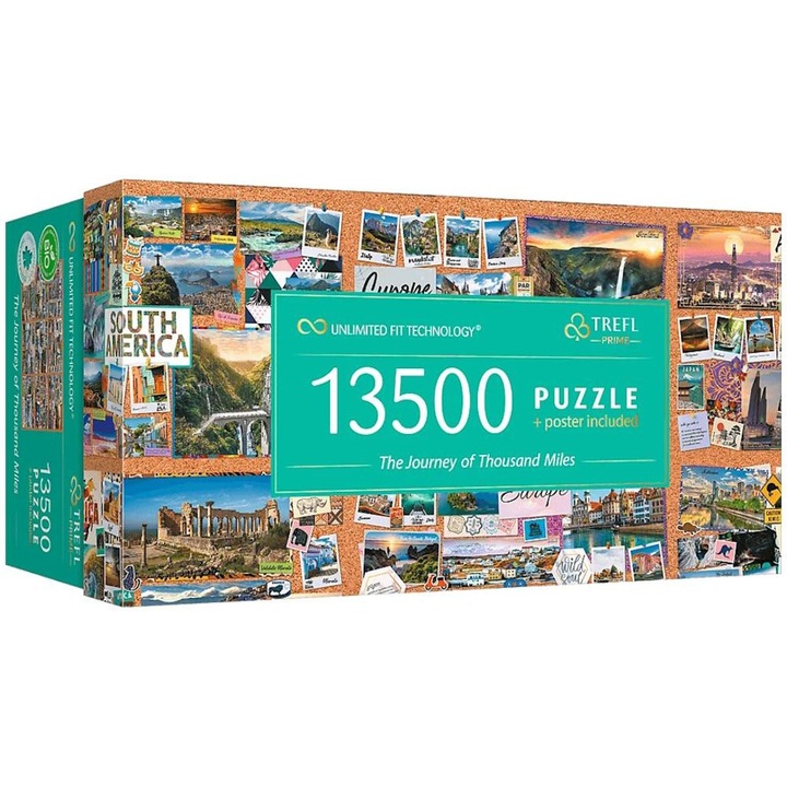Пъзел Trefl UFT Prime от 13500 части - Пътешествие от хиляда мили (81025)