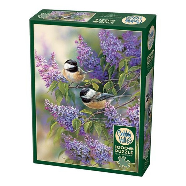 Пъзел Cobble Hill от 1000 части - Синици и люляци (40166)