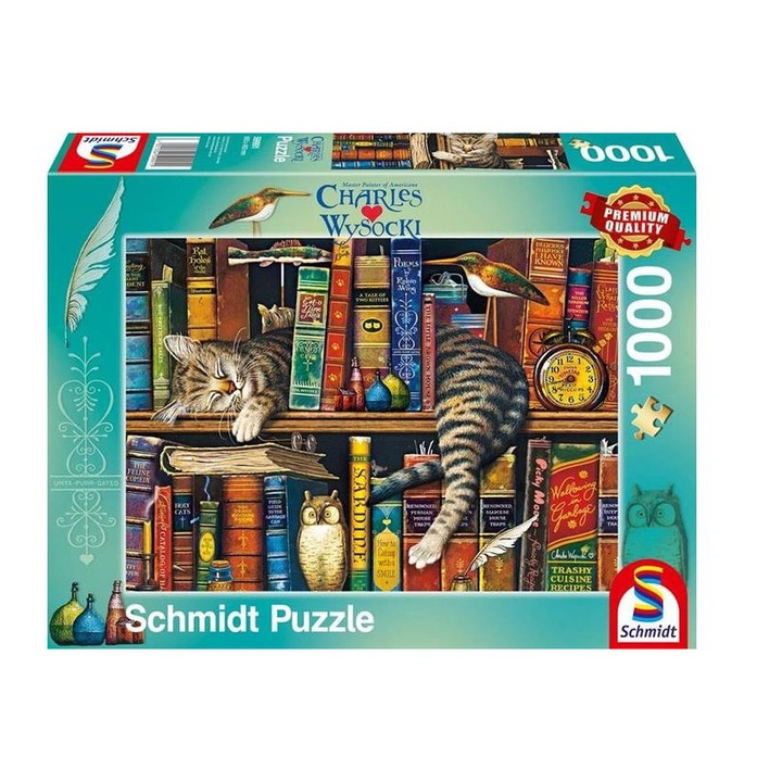 Puzzle Schmidt 1000 piese - Frederick cel invatat - Charles Wysocki (59991)