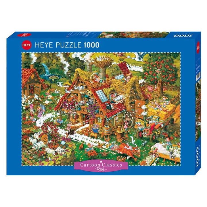 Пъзел Heye от 1000 части - Забавна ферма (29989)