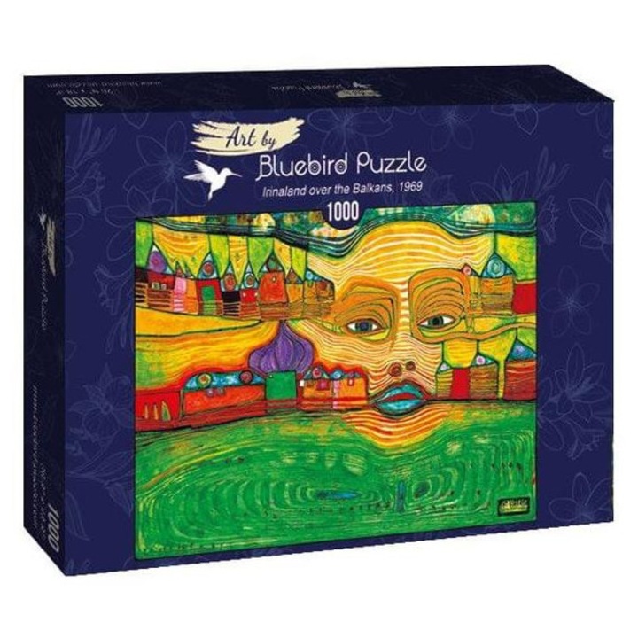 Bluebird 1000 db-os Art by puzzle - Hundertwasser - Irinaland over the Balkans (60063)
