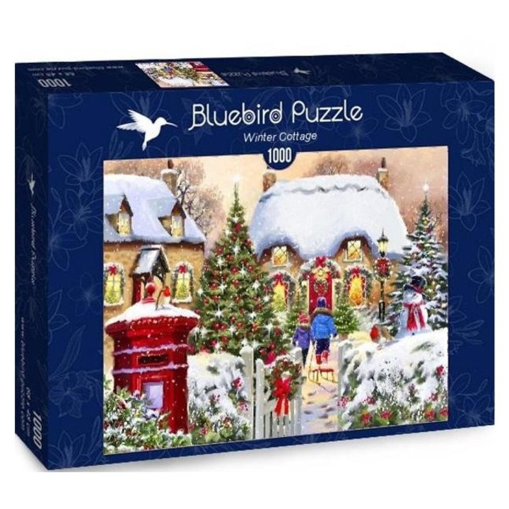 Puzzle Bluebird - Winter Cottage, 1.000 piese (70076)