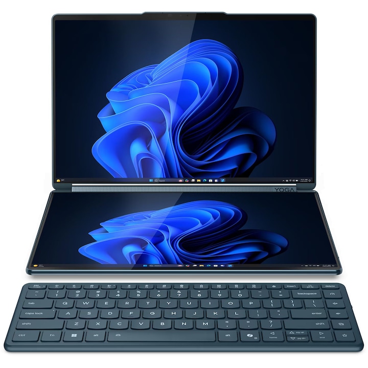 Лаптоп Lenovo Yoga Book 9 14IAH10 с Intel Core Ultra 7 255H (1.5/5.1GHz, 24M), 32 GB, 1TB M.2 NVMe SSD, Intel Arc 140T, Windows 11 Home, Син