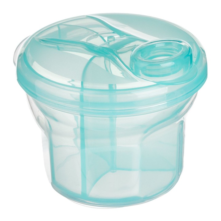 Recipient stocare hrană, set Honey Baby, 2 in 1, turcoaz, 10x8.5cm