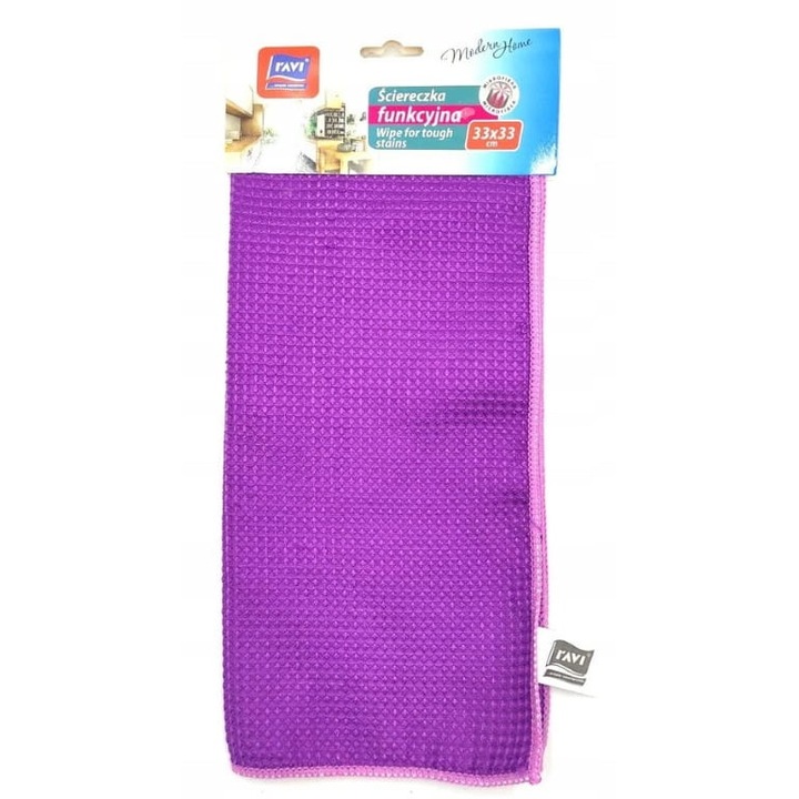 Mikroszálas szalvéta, 33x33 cm, zöld vagy lila, szettben is kérhető