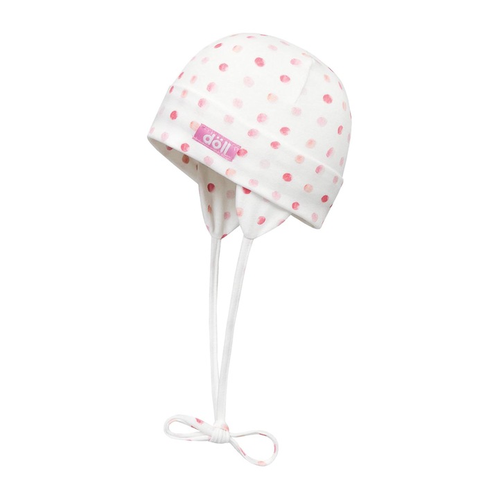 Caciula tricotata Doll, multicolor, bumbac si elastan, ideala pentru primavara-vara, reglabila