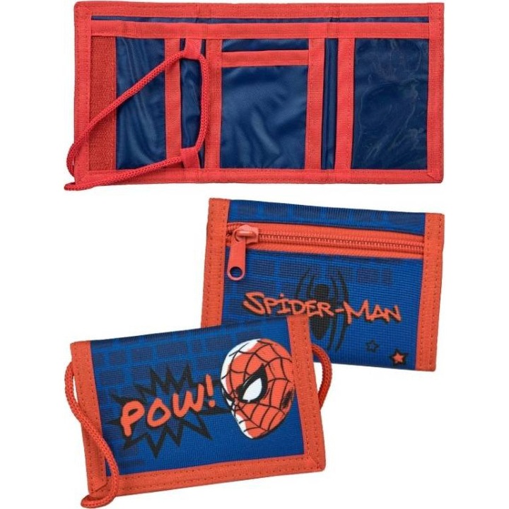 Portofel Spiderman 14x9x1 cm Bleumarin