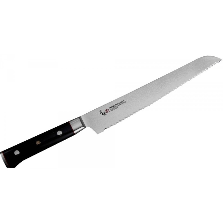 Cutit de paine Mcusta Zanmai Pro, 23cm, 32 straturi otel VG10, 340x230mm, 154g