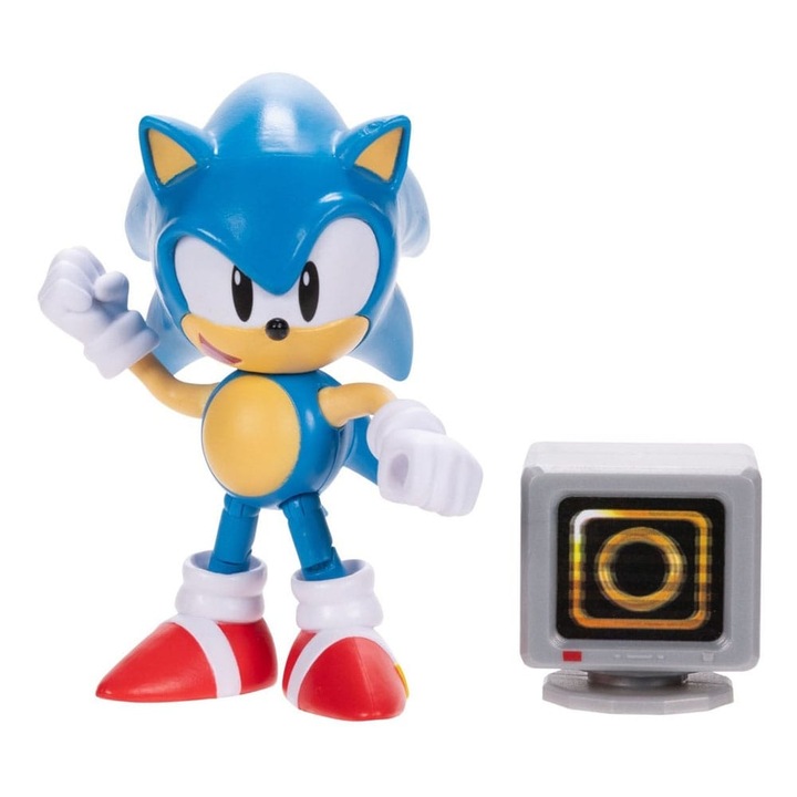 Figurina Sonic with Ring Item Box (Wave 17) Sonic - The Hedgehog Figurina New Classic 10 cm