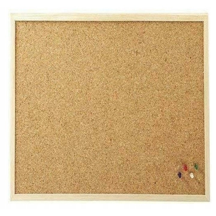 Parafa tábla fa kerettel, gmw, 40x60cm, gombostűkkel, újrafelhasználható
