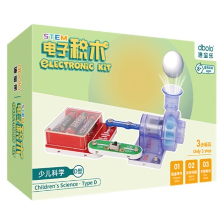 Kit Circuite Electronice pentru Copii Dbolo Science D, 24 piese, Educativ, STEM, +3 ani