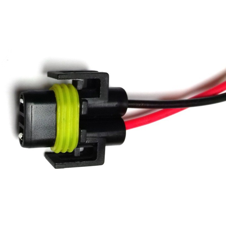 Gépjármű elektromos csatlakozó, motoLEDy, Izzó foglalat H8, H9, H11, H16, H27, 880, 881 típusokhoz, Két darabos készlet