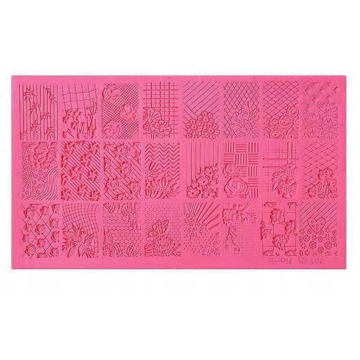 3D szilikon körömforma lemez ZJOY-3D-L02