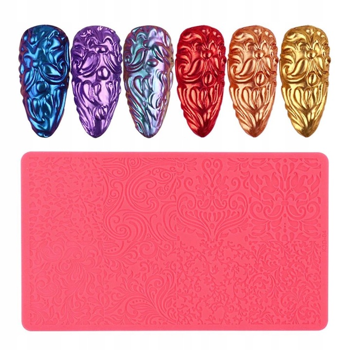 Placa de matrita siliconica 3D pentru unghii K3D-04