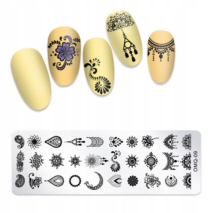 OMQ-09 körömnyomdalap, fekete