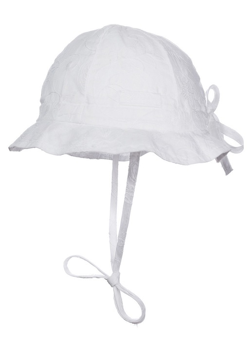 Шапка за слънце, бяла, 100% памук, класически дизайн, универсален размер