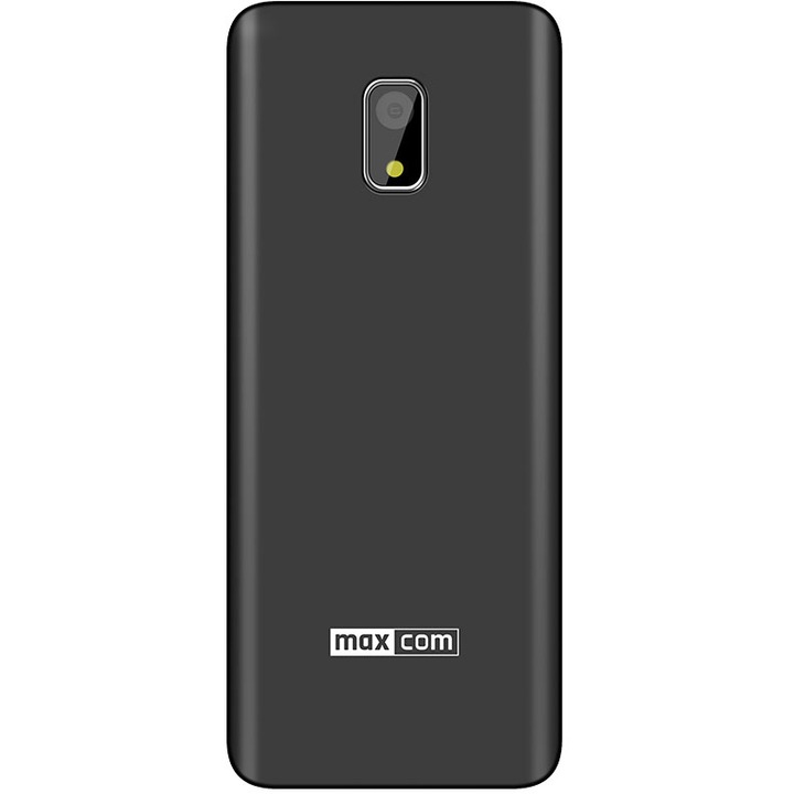 Мобилен телефон MaxCom Classic MM236, Dual SIM, Черен/Сребрист - eMAG.bg