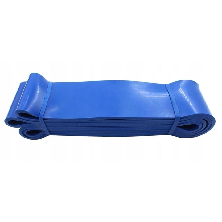 Ластик за съпротивление Power Band, 30-80 кг, син, 4,5 см x 208 см
