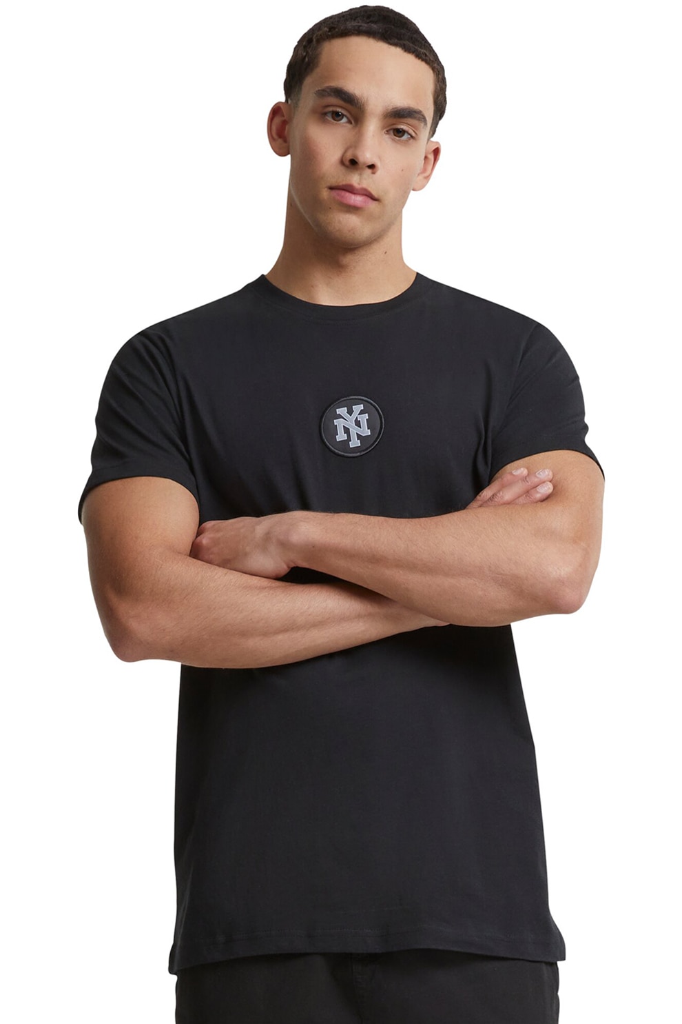 Mister tee, Tricou cu decolteu rotund, Negru, M