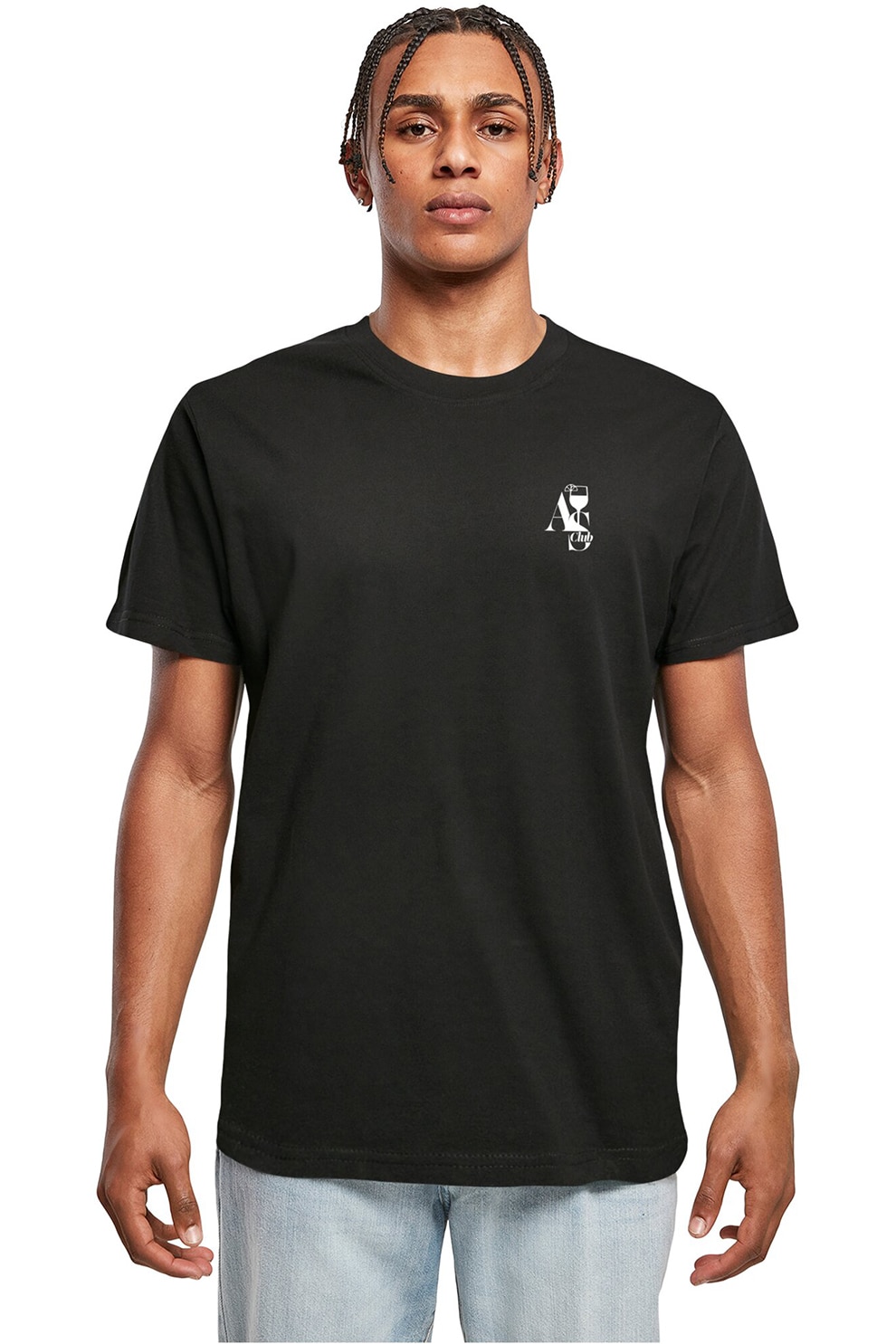 Mister tee, Tricou din bumbac cu imprimeu grafic pe partea din spate, Alb, Negru, Portocaliu, M