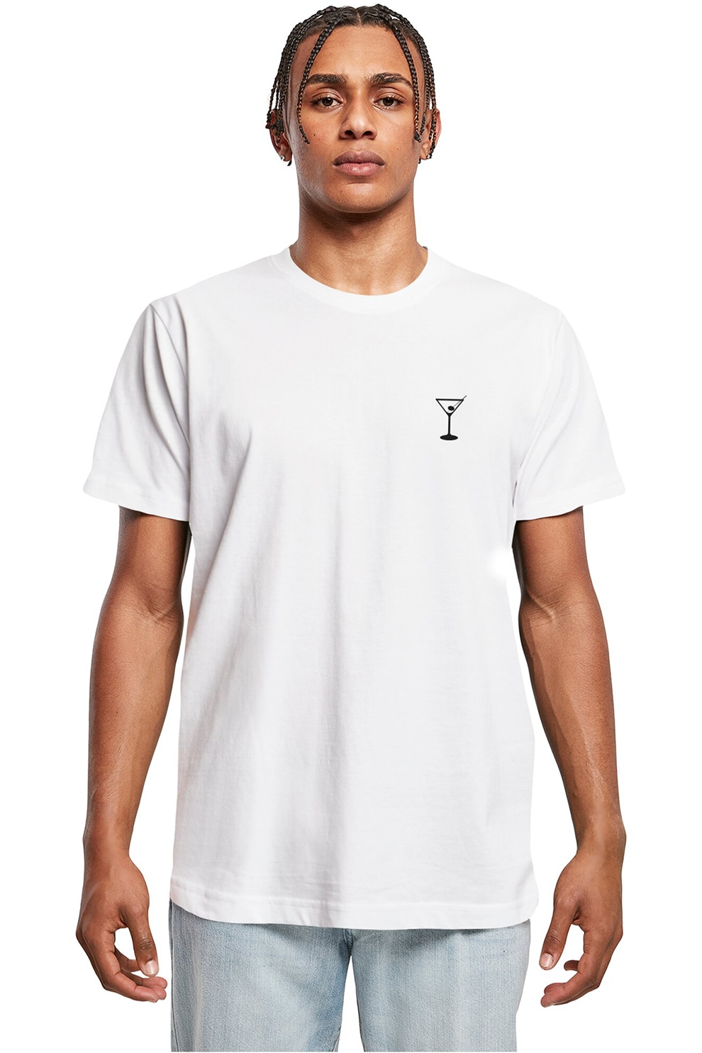 Mister tee, Tricou cu imprimeu text, Alb, Negru, M