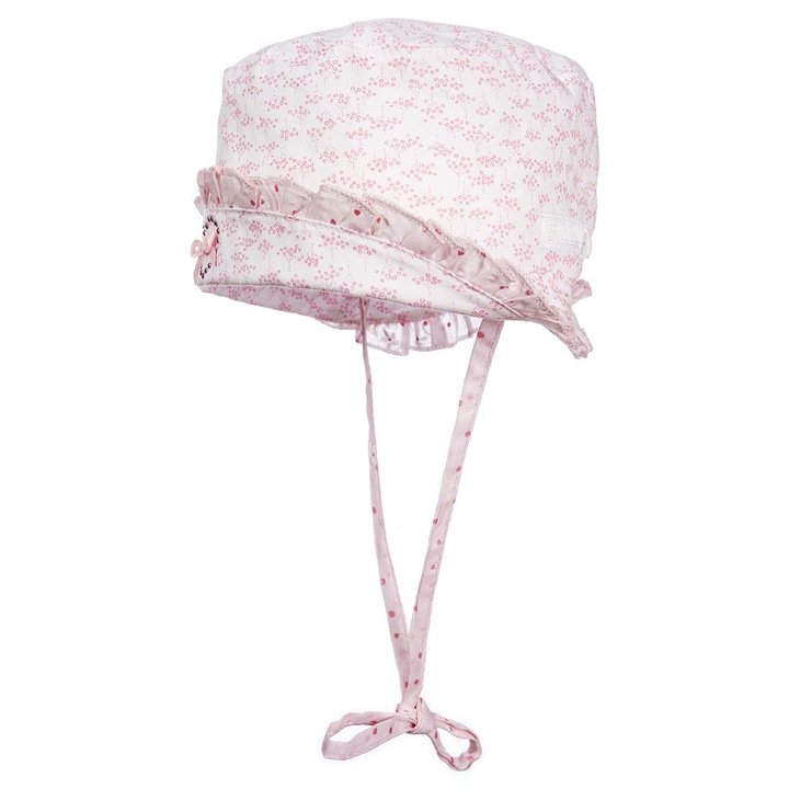 Lányka napsapka, BABA, pamut, UV védelem, rózsaszín, 47-es méret