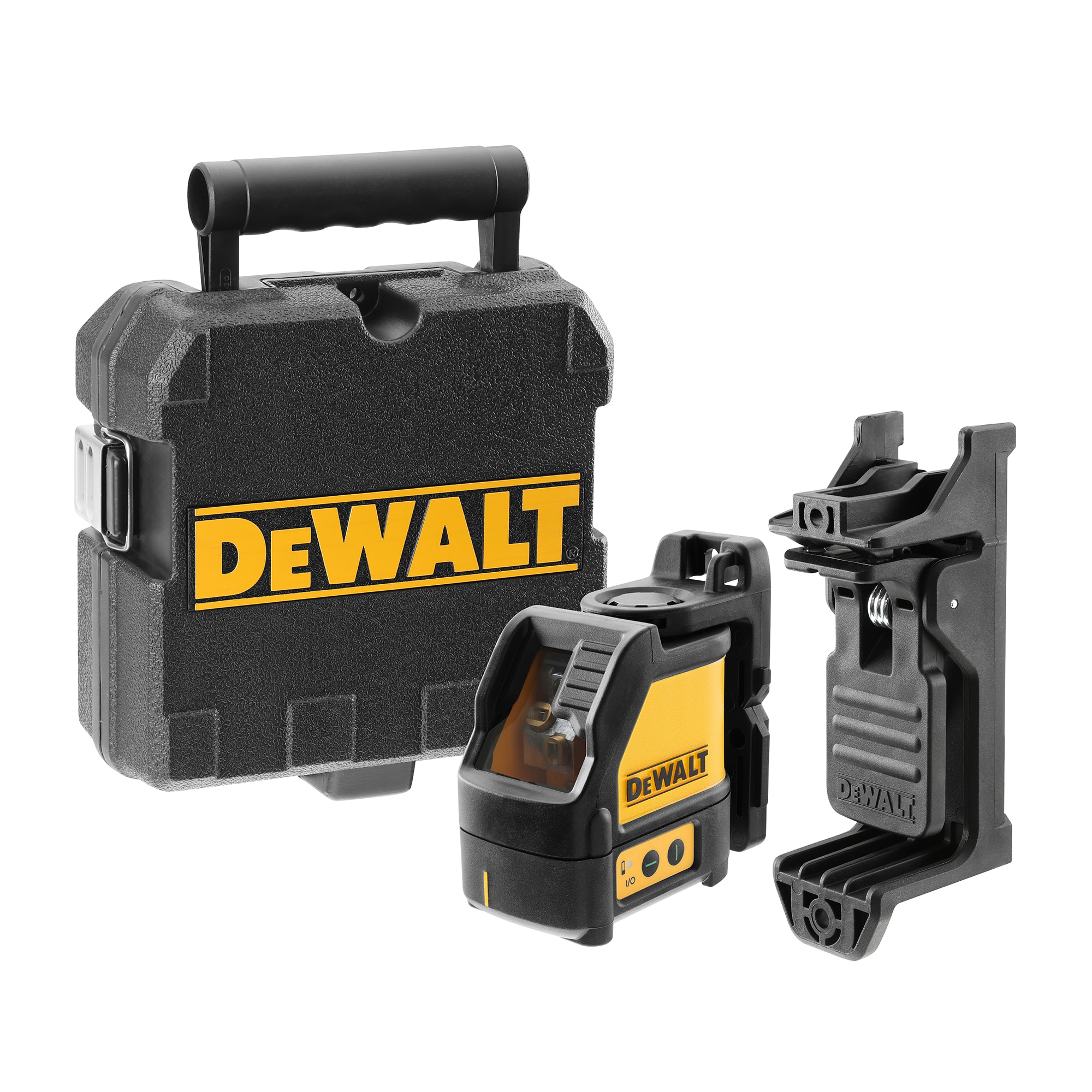 Nivela laser cu raza verde linii incrucisate DeWALT DW088CG, interval de vizibilitate 0-20 m, clasa laser 2, standard protectie IP 54, suport pentru perete, cutie transport, functi