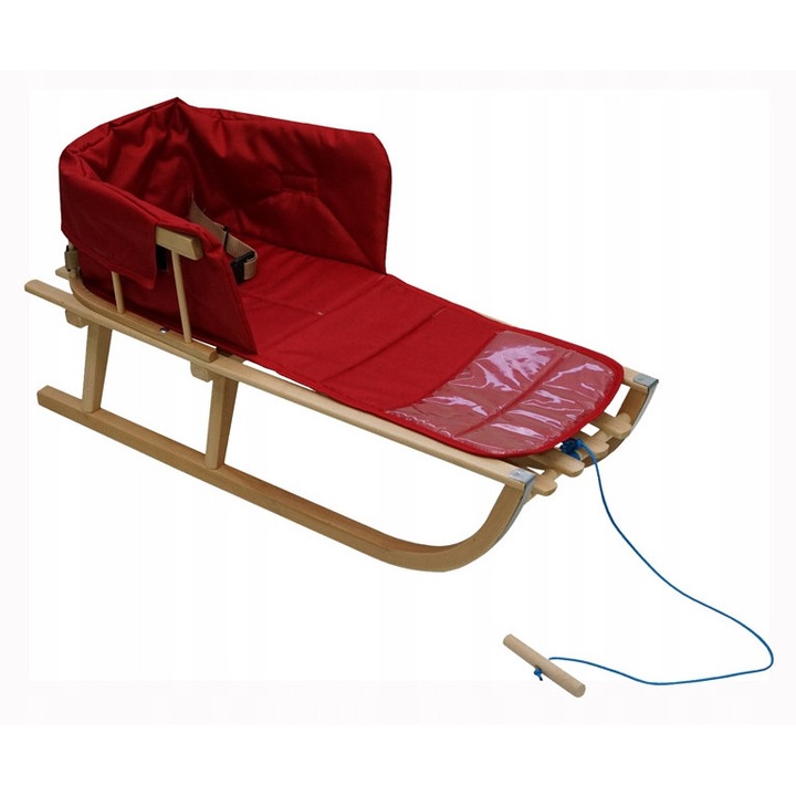 Sani Skyline Classic, cu spatar si saltea, rosu, 88x34x39cm, greutate maxima 80kg