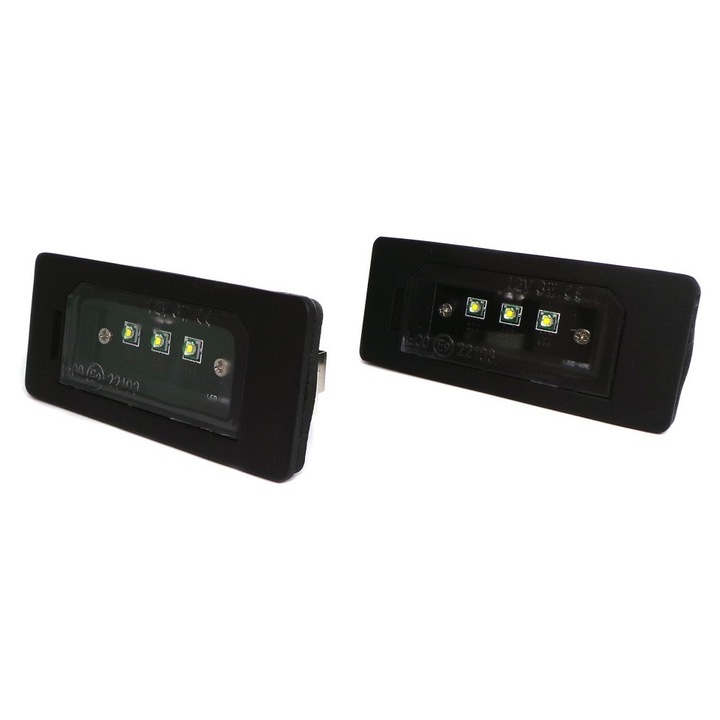 Set 2 becuri LED pentru placuta de inmatriculare, pentru BMW, 2x600lm, alb, 12V