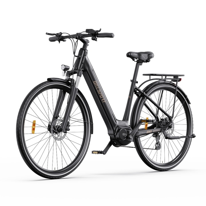 Bicicleta Electrica Onesport OT07 Pentru Adulti, Motor De 250W, Baterie De 48V 14AH, Anvelopa Groasa De 27.5", Transmisie SHIMANO Cu 1*7 Viteze