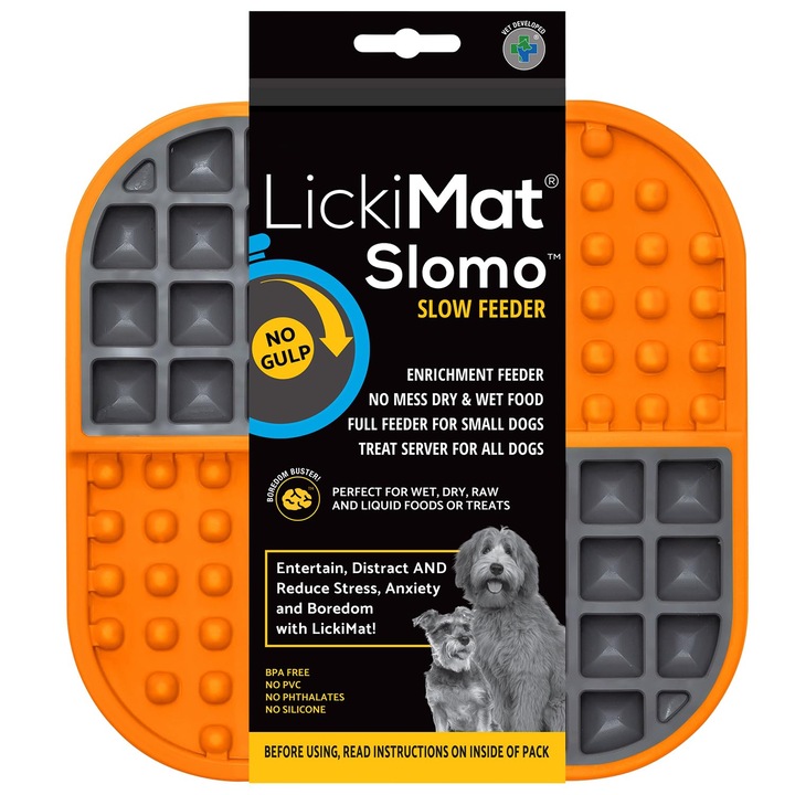 Lickimat Slomo Slow Feeder kutyáknak, unalom és szorongás ellen