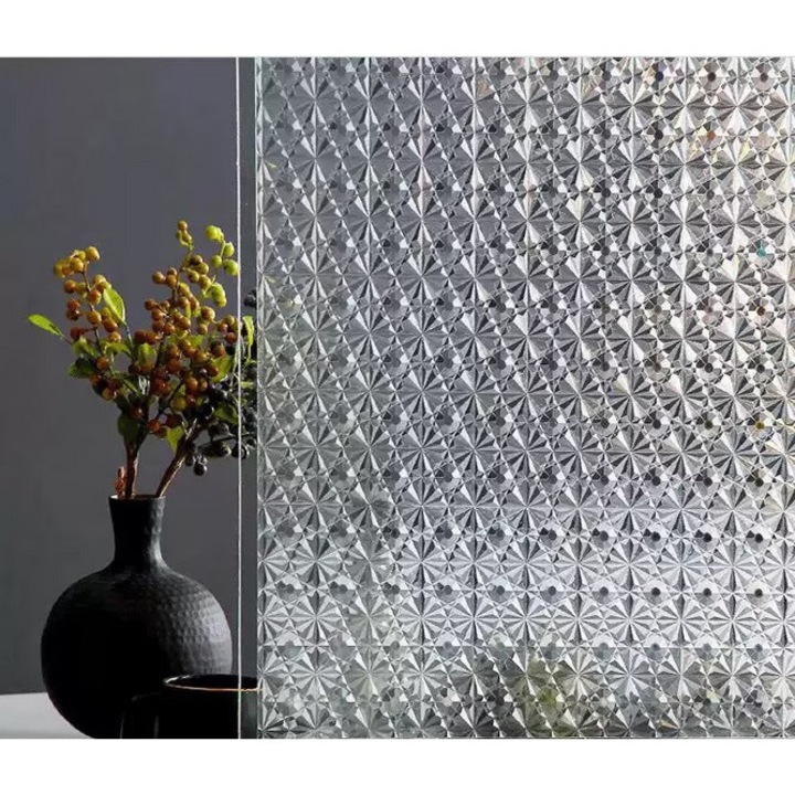 Самозалепващо фолио за прозорци със слънцезащита, 3D диамантена шарка, DAVIDAMI CONCEPT®, размер 200 см x 60 см