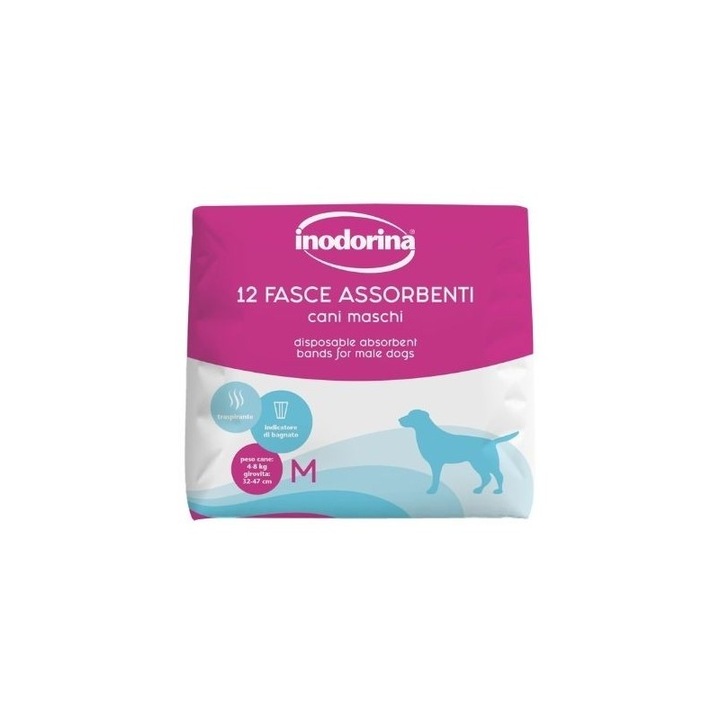 Termékkép 12 darabos szett, pelenkák férfiaknak 4-8 kg, M méret, 32-47 cm