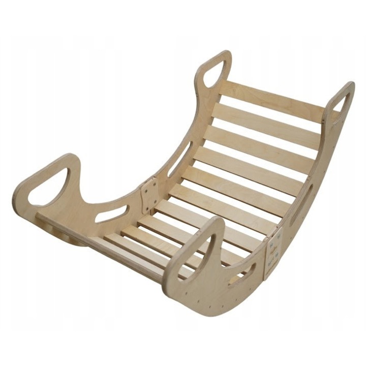 Montessori hintaszék gyerekeknek Skyline, fa, bézs, XL