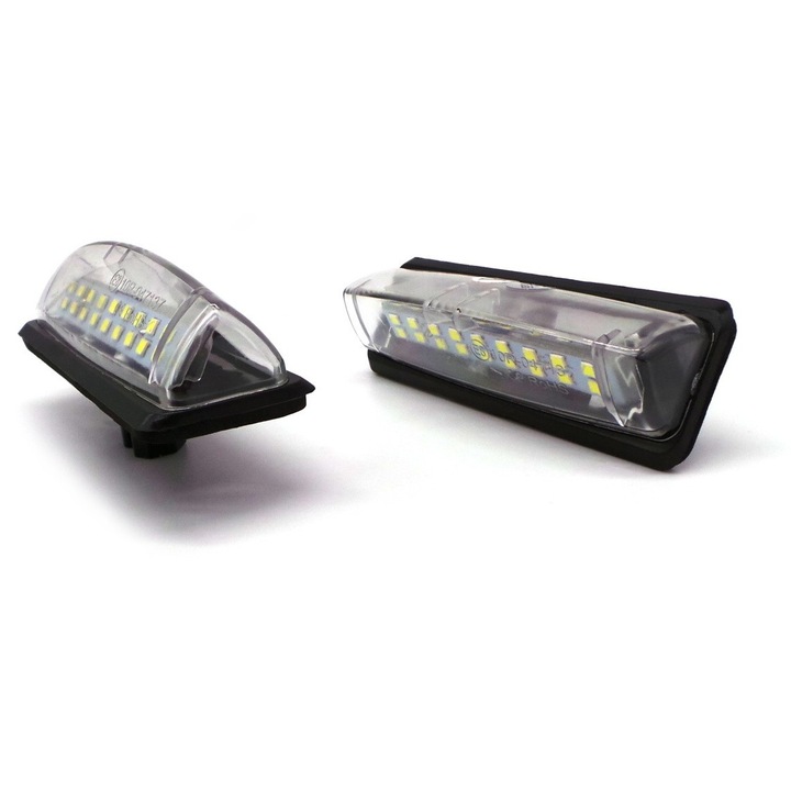 Lampi LED pentru placuta de inmatriculare, alb xenon, 12V, compatibil cu Toyota/Lexus/Mitsubishi, 2 buc