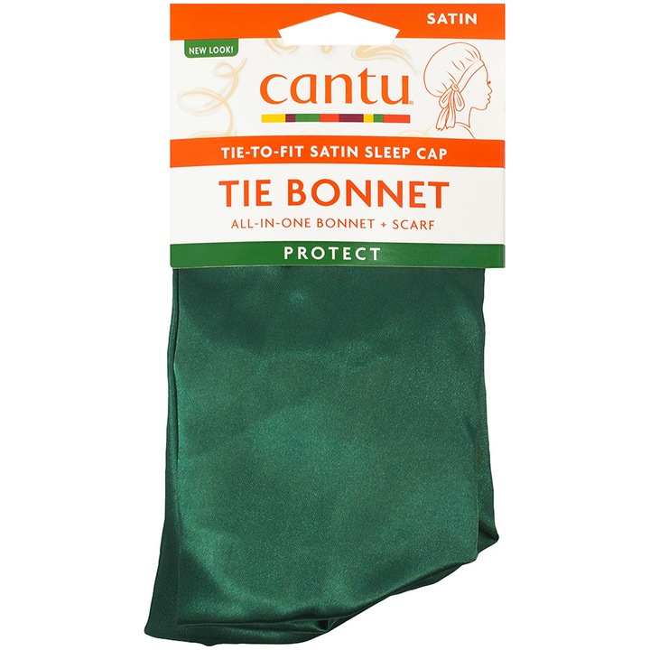 Boneta din satin pentru protejarea parului (verde)