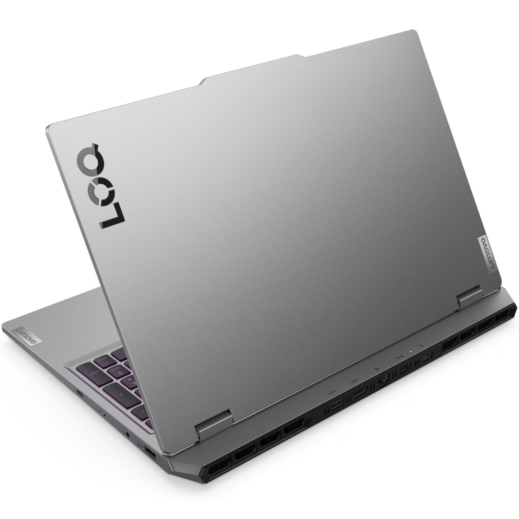 Laptop Gaming Lenovo LOQ 15IRX10 cu procesor Intel® Core™ i7-13650HX pana la 4.9GHz, 15.6" Full HD, IPS, 144Hz, 24GB DDR5 RAM, 1TB SSD, NVIDIA® GeForce RTX™ 5050 8GB GDDR7, No OS, Luna Grey, 3Y Premium Care