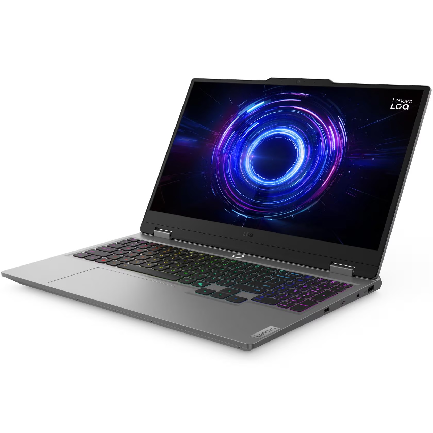 Laptop Lenovo Gaming 15.6'' LOQ 15IRX10, FHD IPS 144Hz, Procesor Intel® Core™ i7-13650HX (24M Cache, up to 4.90 GHz), 32GB DDR5, 1TB SSD, GeForce RTX 5070 8GB, No OS, Luna Grey